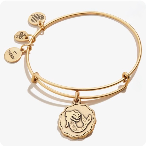 Alex + Ani | Mermaid Charm Bangle in Gold - Picture 1 of 5